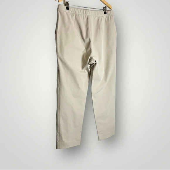 St John Chino Pants Size 16 Side Zip & Button Closure 28” Inseam Pockets Tapered - Picture 5 of 11